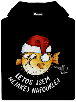 Jsem nafouklej dětská mikina klokanka Black