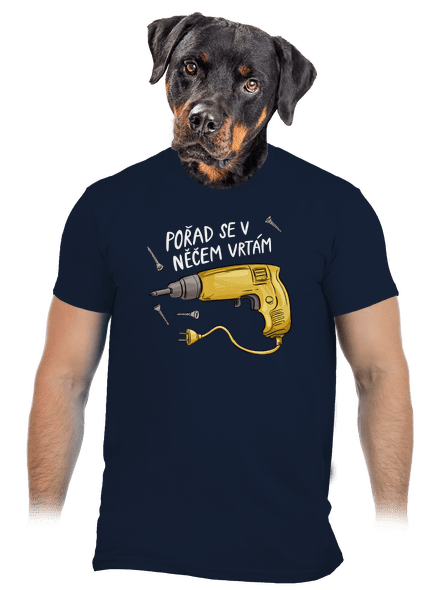 Vrtám pánské tričko Navy