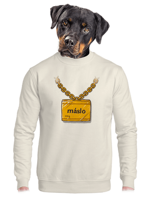 unisex mikina bez kapuce