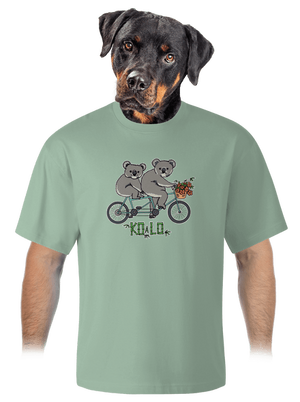 Koalo unisex tričko oversized Sage