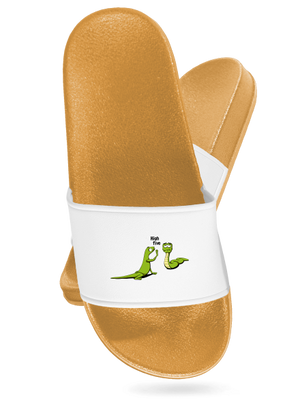 High Five pantofle Yellow White