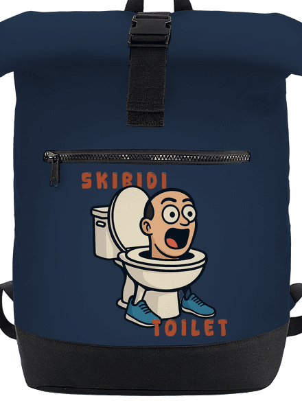 Skibidi Toilet batoh French Navy