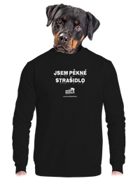 unisex mikina bez kapuce