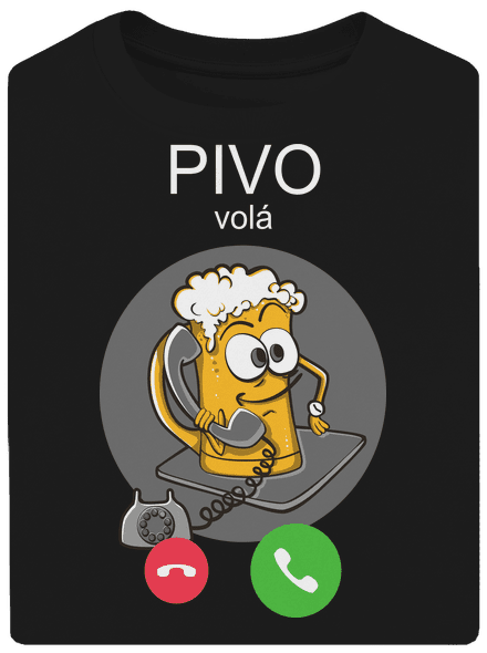 Pivo volá unisex tričko oversized Black