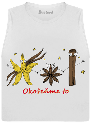 Okořeňme to dámské tílko volné White