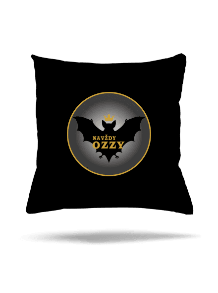 Navždy Ozzy polštář Black