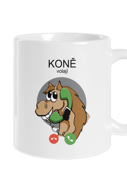 Koně volají klasický hrnek White