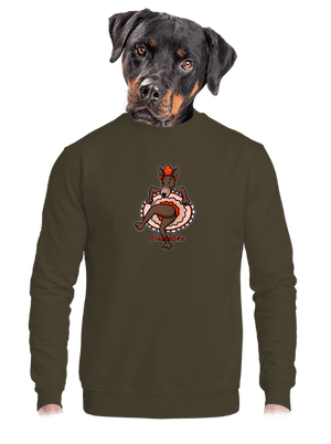 unisex mikina bez kapuce