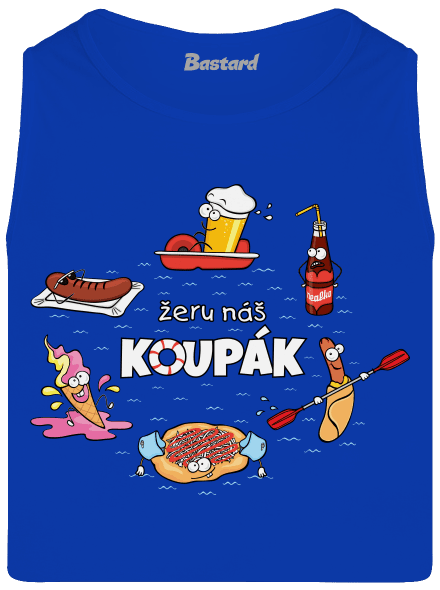 Český koupák pánské tílko Royal Blue