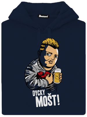 Dycky mošt pánská mikina klokanka Navy