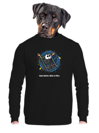 unisex mikina bez kapuce