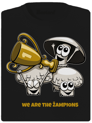 Žampioni dámské sportovní tričko Black