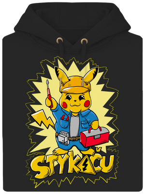 Stykaču unisex mikina premium Dark Black