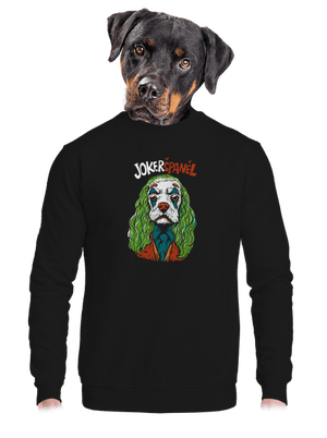 JokerŠpaněl unisex mikina bez kapuce Black