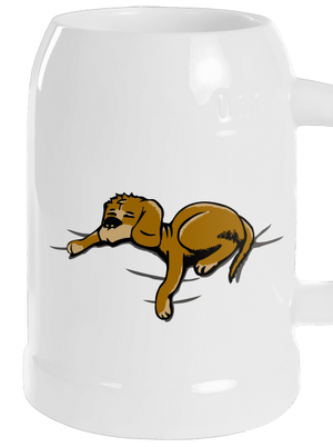 Spící pes půllitr White