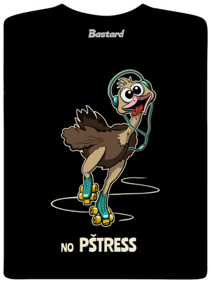 No pštress pánské dlouhý rukáv Black