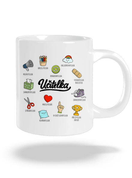 Učitelka velký hrnek White