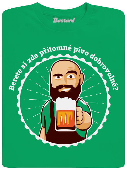 Pivo dobrovolně pánské tričko Kelly Green