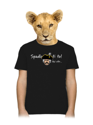 Spadlo ti to dětské tričko Black