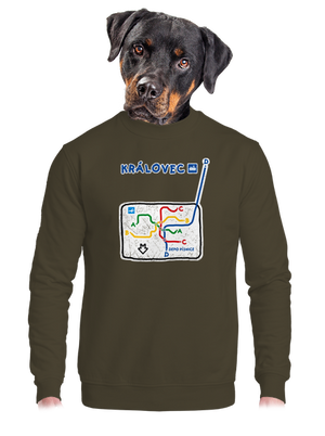 unisex mikina bez kapuce