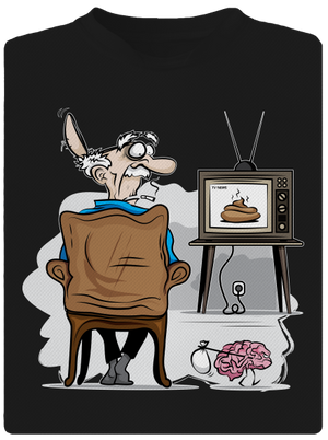 TV News pánské sportovní tričko Black