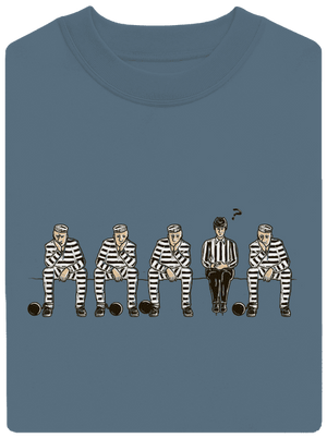 Nevinen unisex mikina bez kapuce Nordic Blue