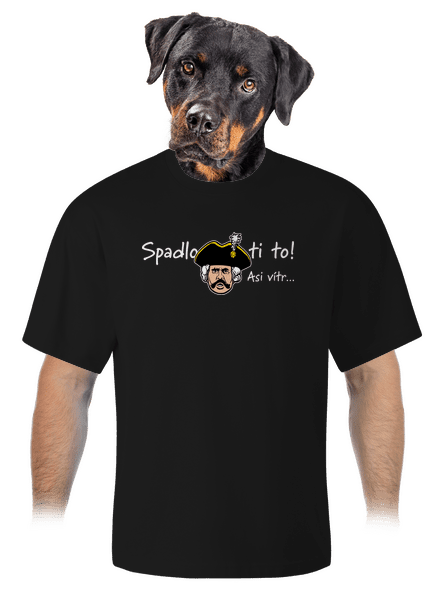 Spadlo ti to unisex tričko oversized Black