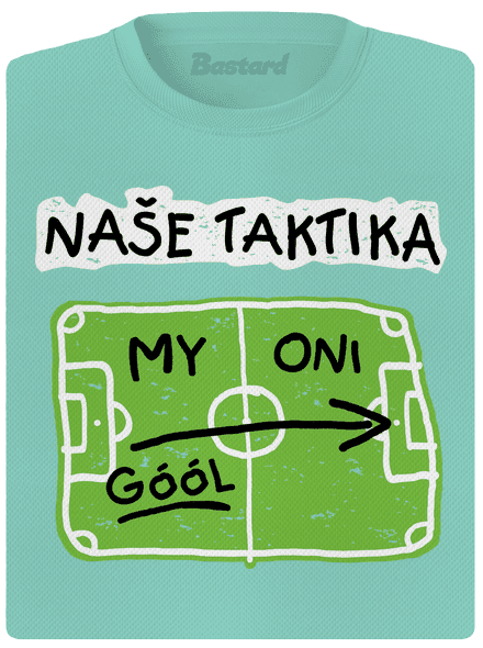 Naše fotbalová taktika dámské sportovní tričko Mint Mal