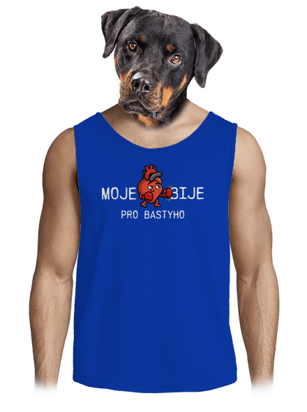 Moje srdce bije pánské tílko Royal Blue