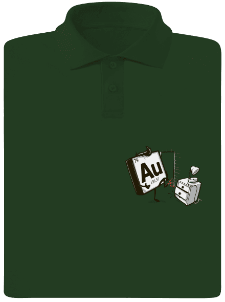 Au pánská polokošile Bottle Green Mal