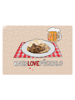 Knedlo vepřo zelo puzzle White