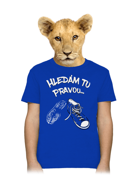 Hledám tu pravou dětské tričko Royal Blue