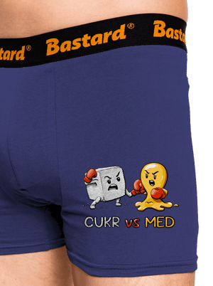 Cukr vs. med boxerky Blue Navy