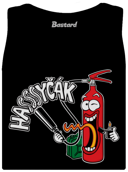 Hasyčák dámské tílko klasické Black