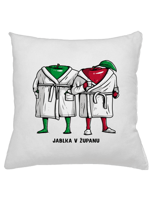 Jablka v županu polštář White