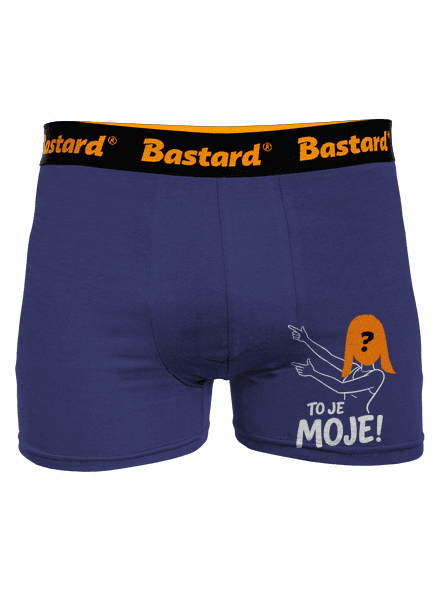 To je moje s ženou boxerky Blue Navy