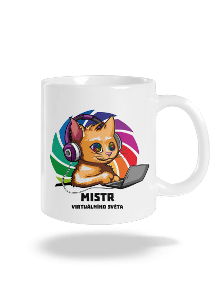 Mistr virtuálního světa klasický hrnek White
