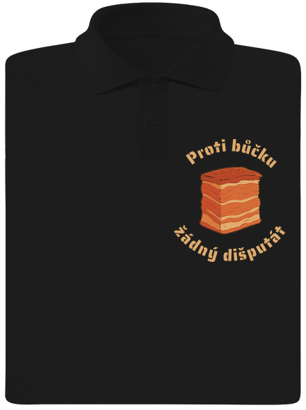 Proti bůčku žádný dišputát pánská polokošile Black