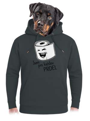 Prdel unisex mikina premium Charcoal