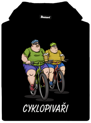 Cyklopivaři pánská mikina klokanka Black