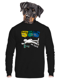 unisex mikina bez kapuce