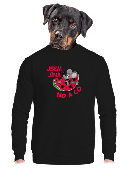 Jsem jiná unisex mikina bez kapuce Black