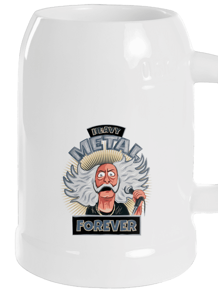 Heavy metal forever půllitr White