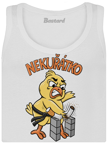 Nekuřátko dámské tílko klasické White
