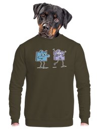 unisex mikina bez kapuce