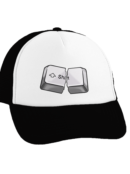 Shift kšiltovka truckerka Black cap