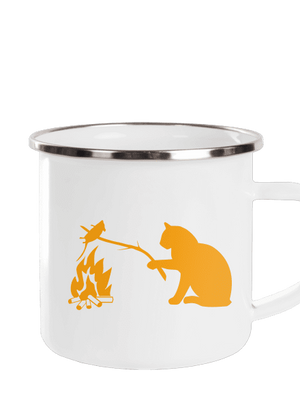 Kočka a myš plecháček White