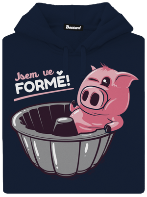 Ve formě pánská mikina klokanka Navy