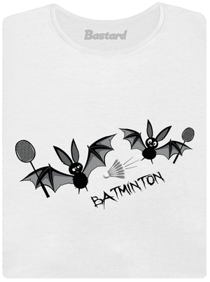 Batminton dámské tričko s lemem White