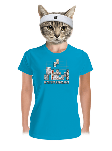 Tetris dámské sportovní tričko Blue Atol